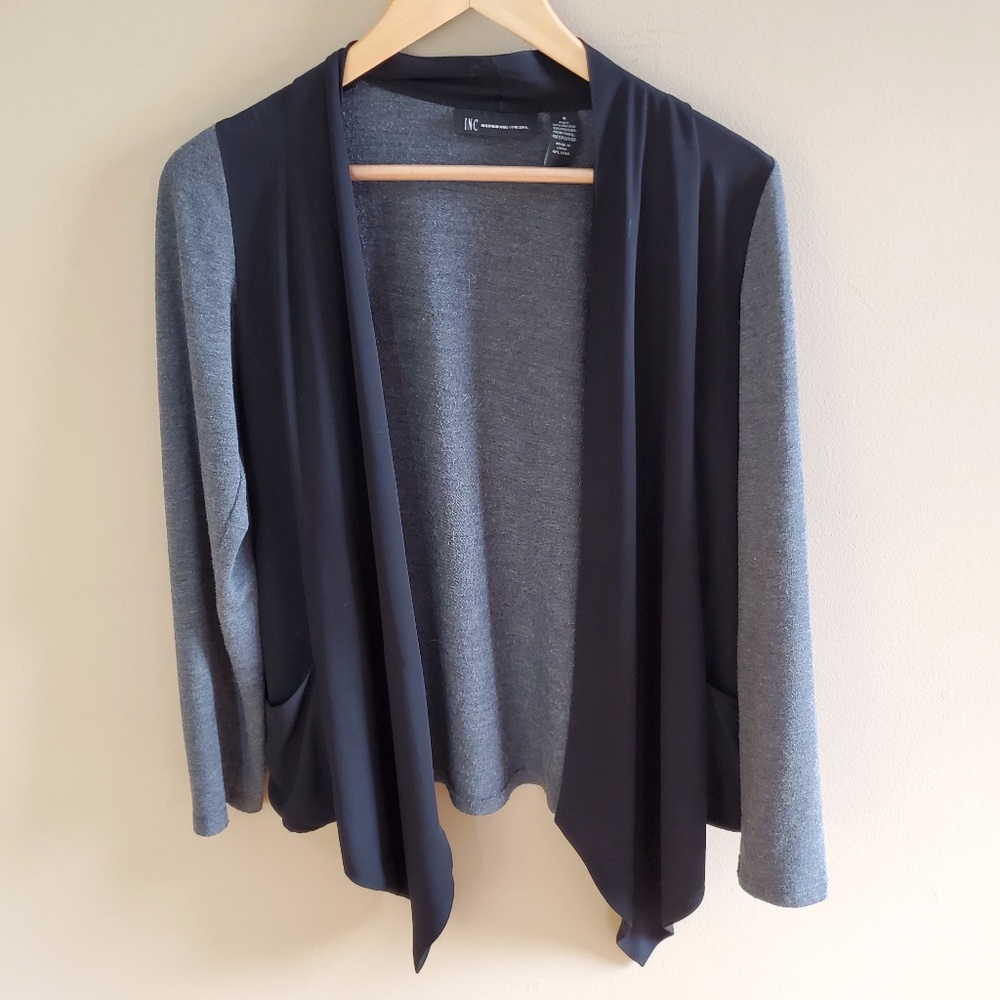 🪩 INC Color block Open Cardigan sz S